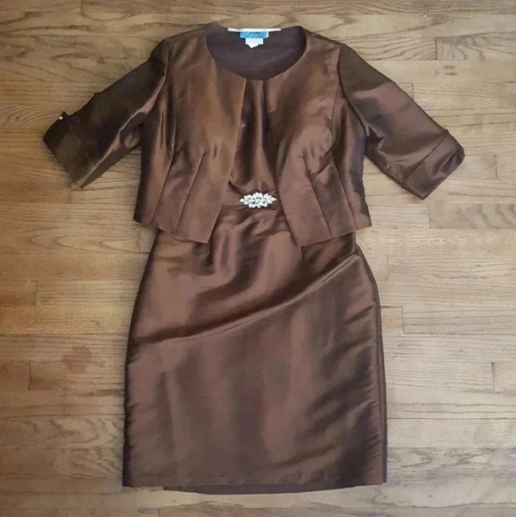 Chocolate Brown Formal Dress - Picture 6 of 8